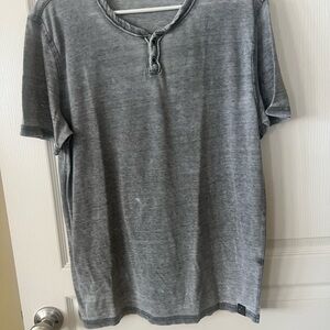 Lucky Brand Charcoal Short Sleeve Henley